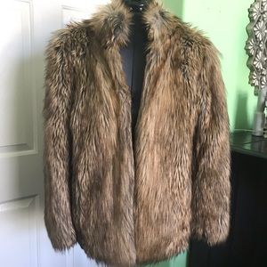 Topshop Faux Fur Coat